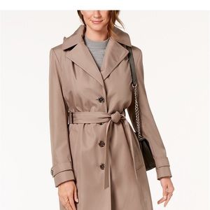 Calvin Klein Petite PXXS Trench Coat - Repels Rain